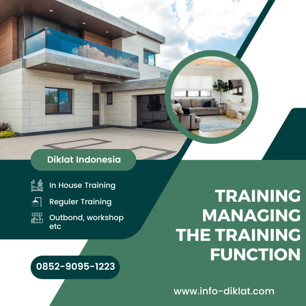 Training Managing The Training Function