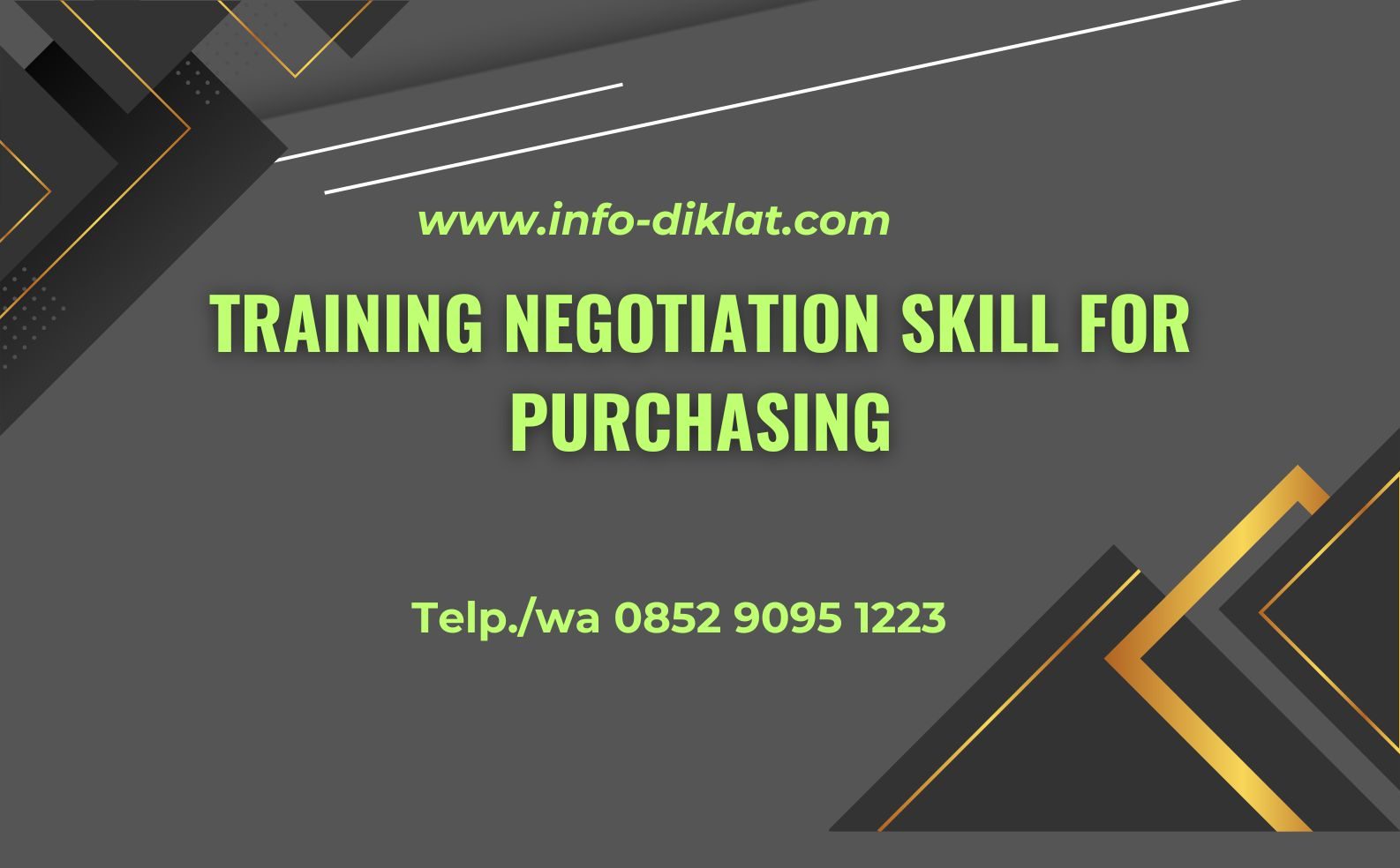 Training Negotiation Skill For Purchasing