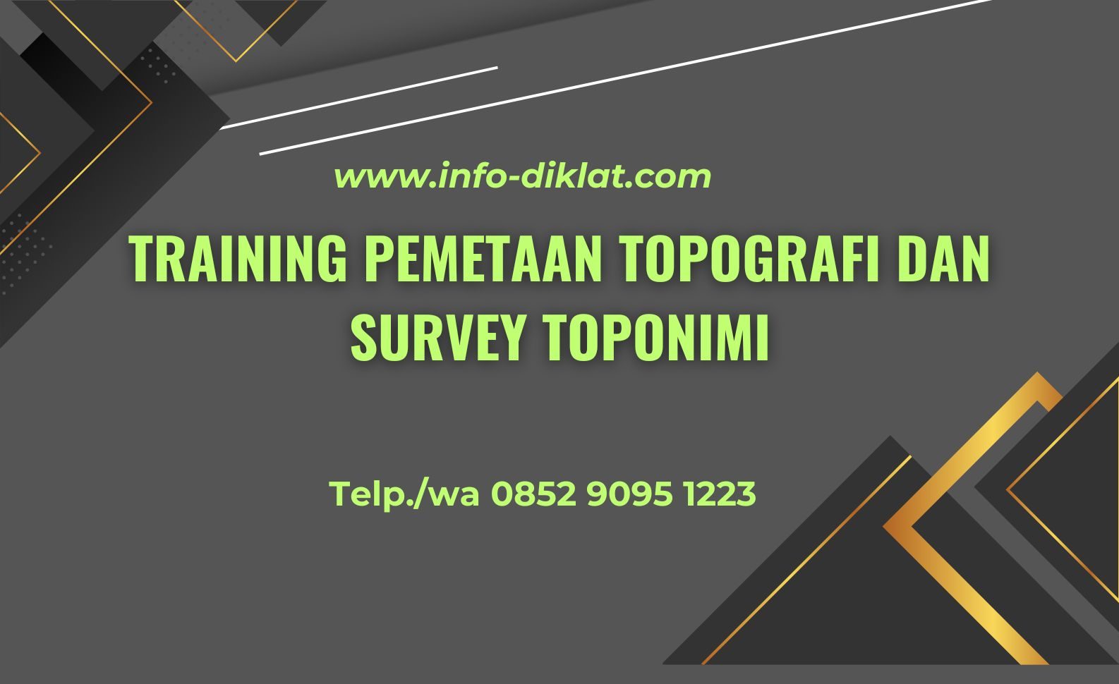 Training Pemetaan Topografi dan Survey Toponimi