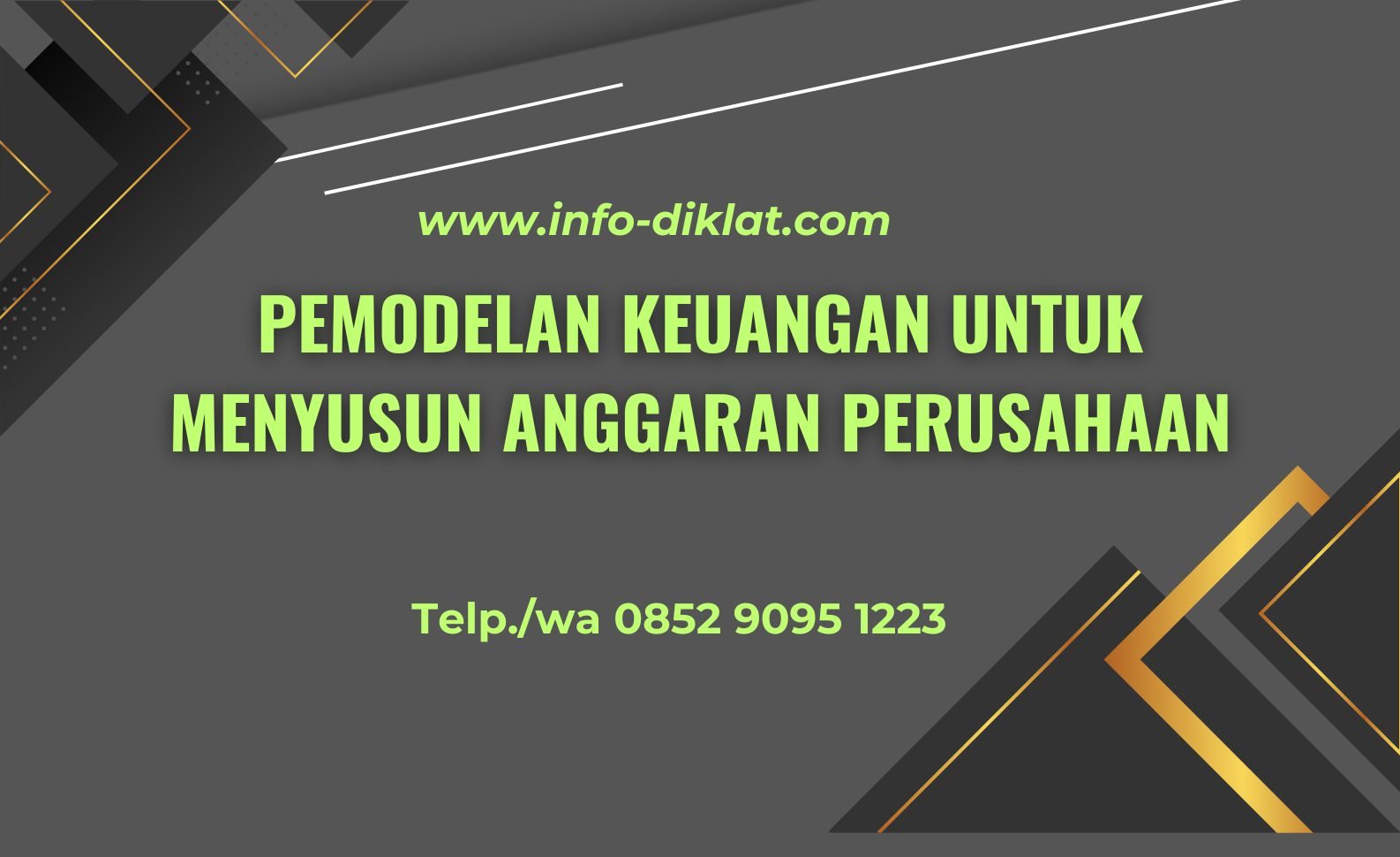Training Pemodelan Keuangan untuk Menyusun Anggaran Perusahaan