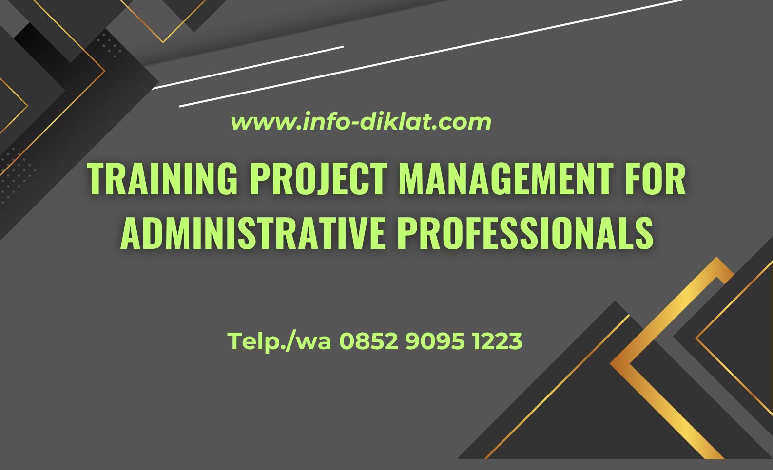 Training Project Management for Administrative Professionals