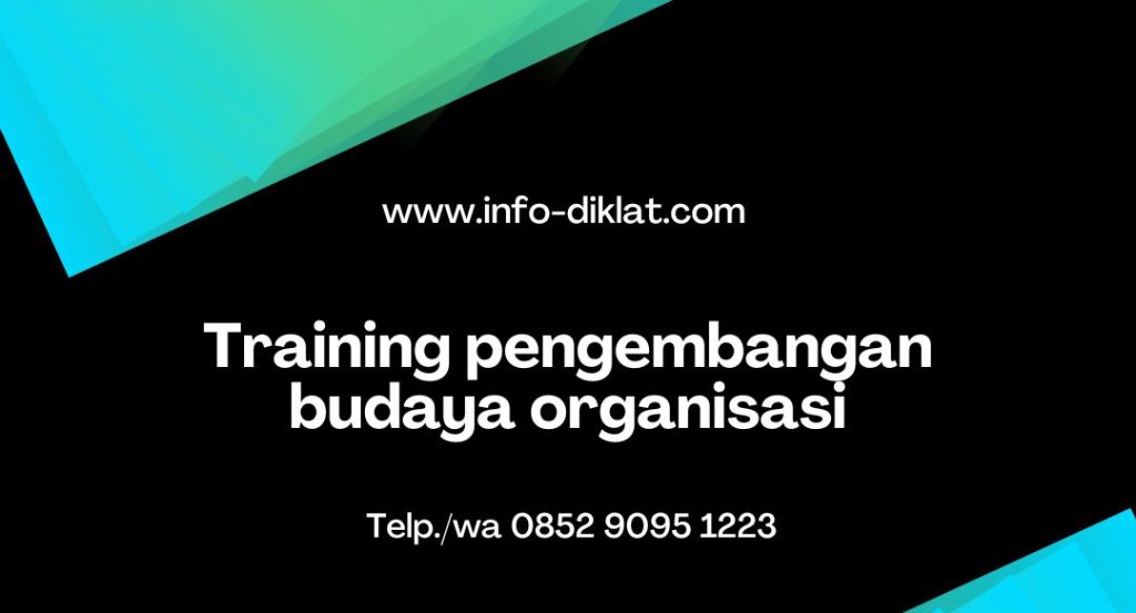 Training pengembangan budaya organisasi