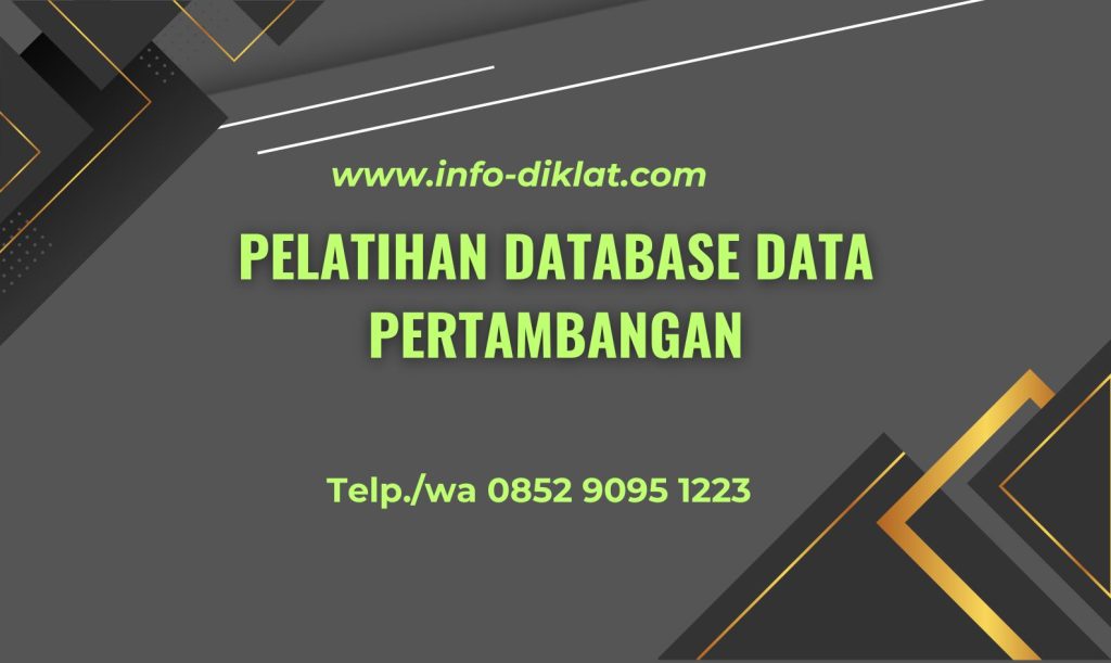 pelatihan database data pertambangan