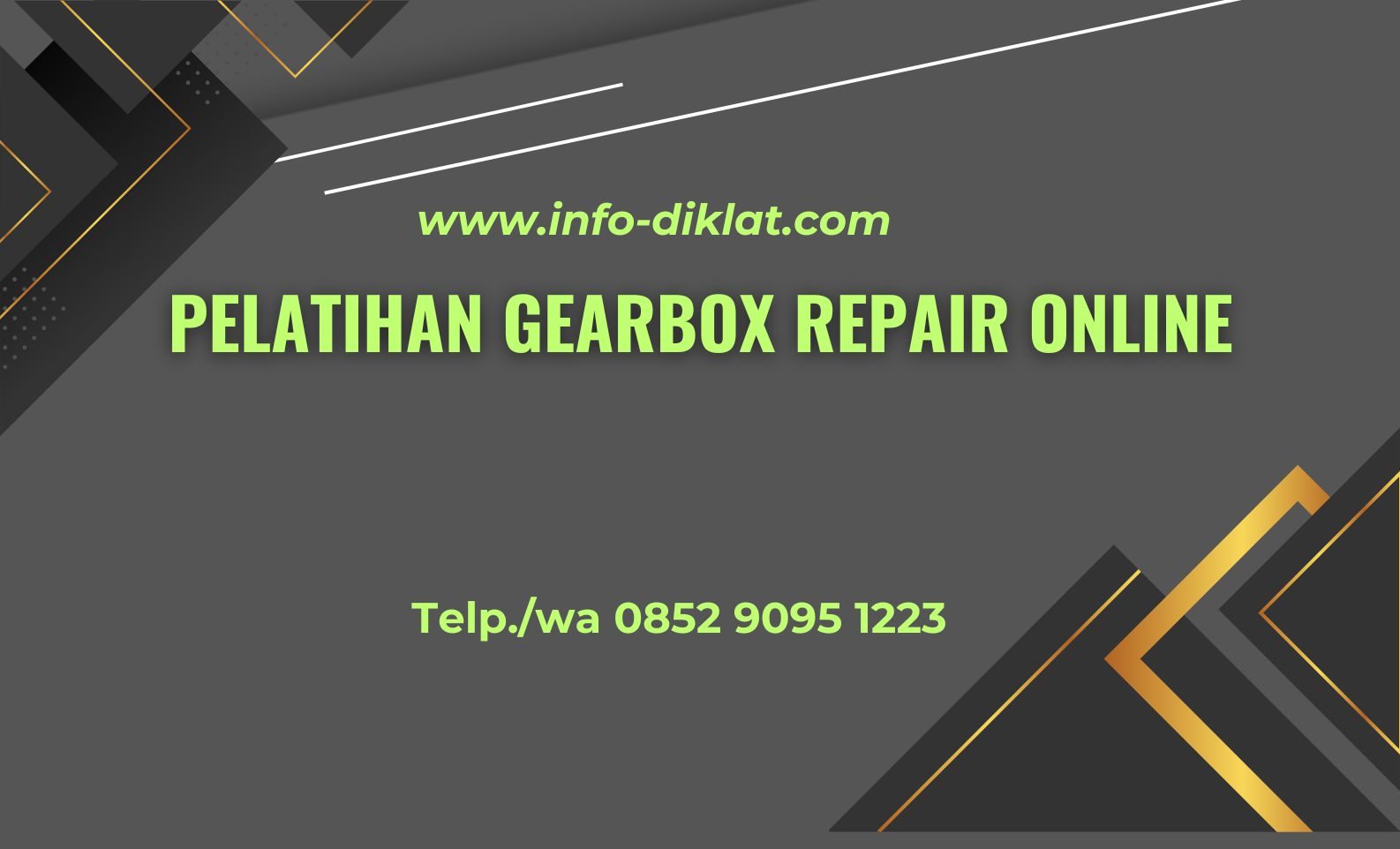 Pelatihan Gearbox Repair Online